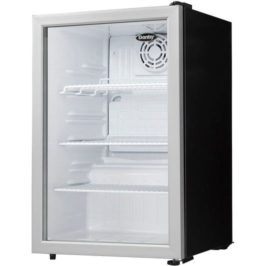 Danby - 2.6 CuFt. Commercial Rated Glass Door Compact All Refrigerator - DAG026A1BDB