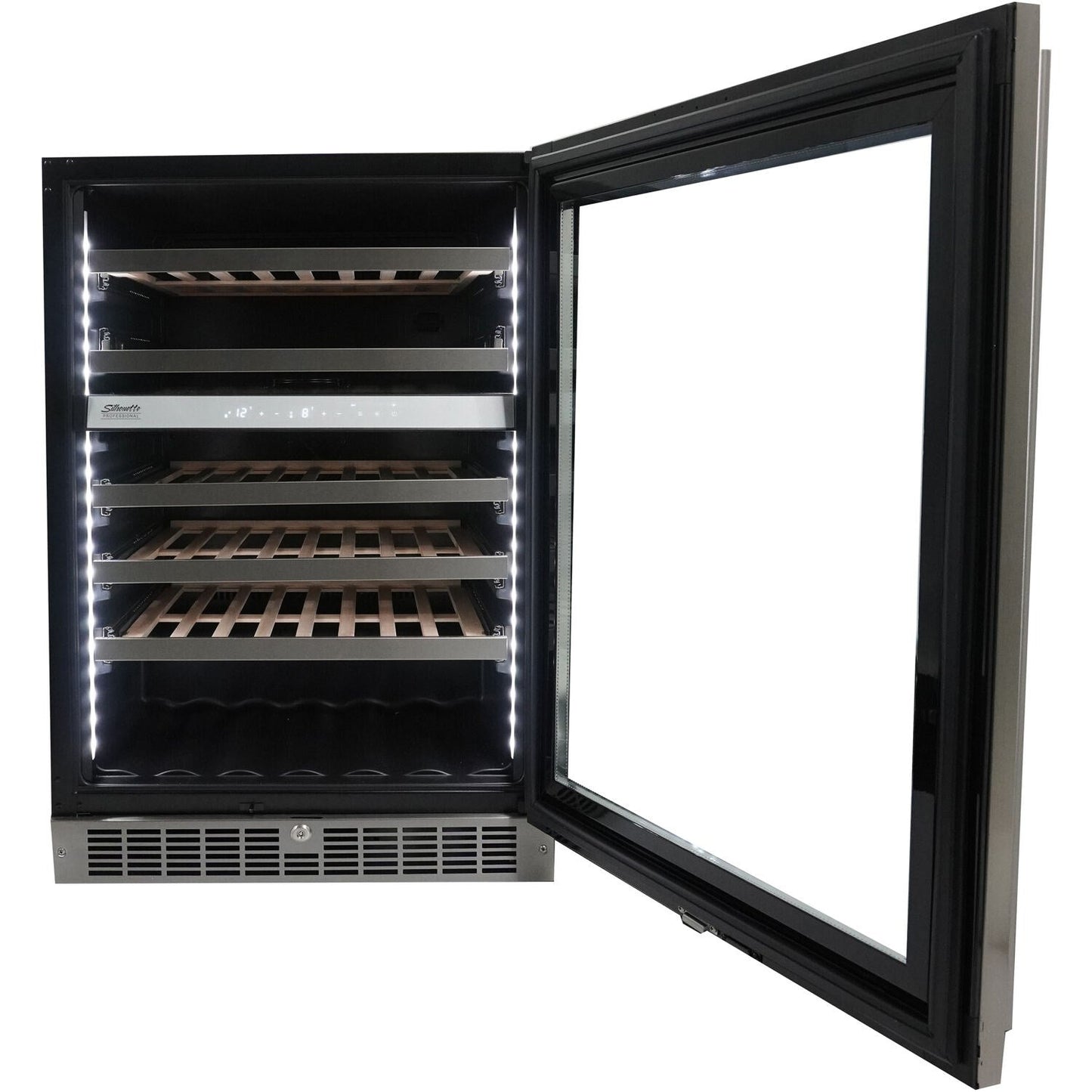 Danby - 51 Bottle Integrated Wine Cooler, Low-E Dual Pane Door, Pro Style Handle - SPRWC053D1SS