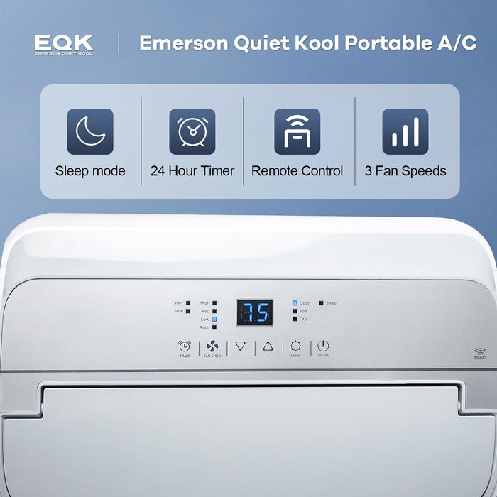 Emerson Quiet - 10000 BTU Heat/Cool Portable Air Conditioner with Wifi Controls | EAPH10RSC1