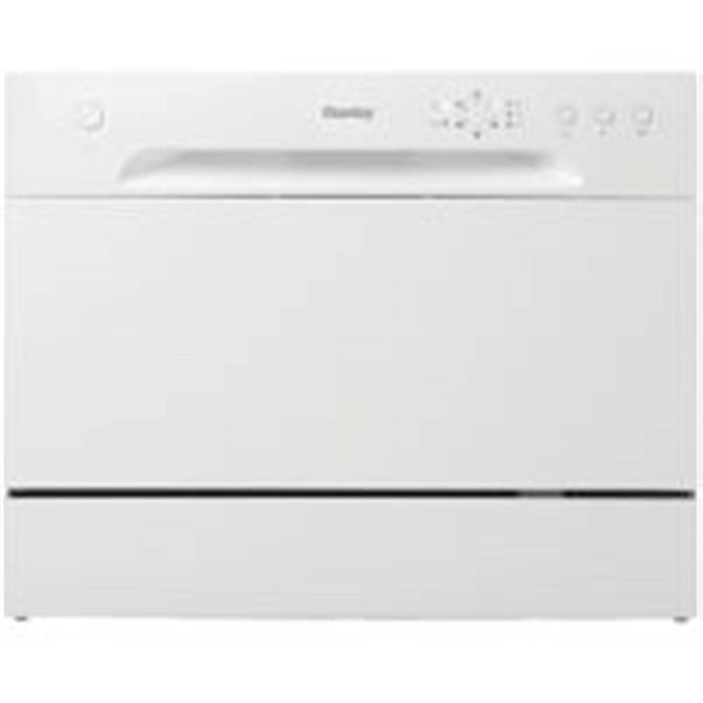 Danby - Countertop Dishwasher, 6 Place Setting, SS Interior - DDW621WDB