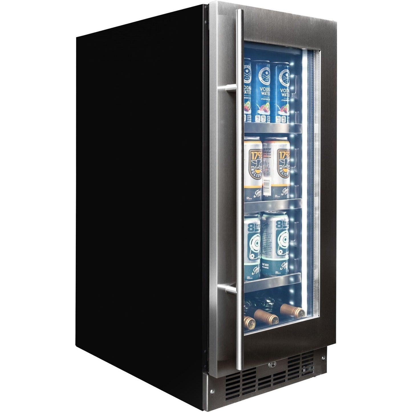 Danby - Silhouette Integrated Beverage Center, Holds 7 Bottles of Wine & 66 Cans - SPRBC031D1SS