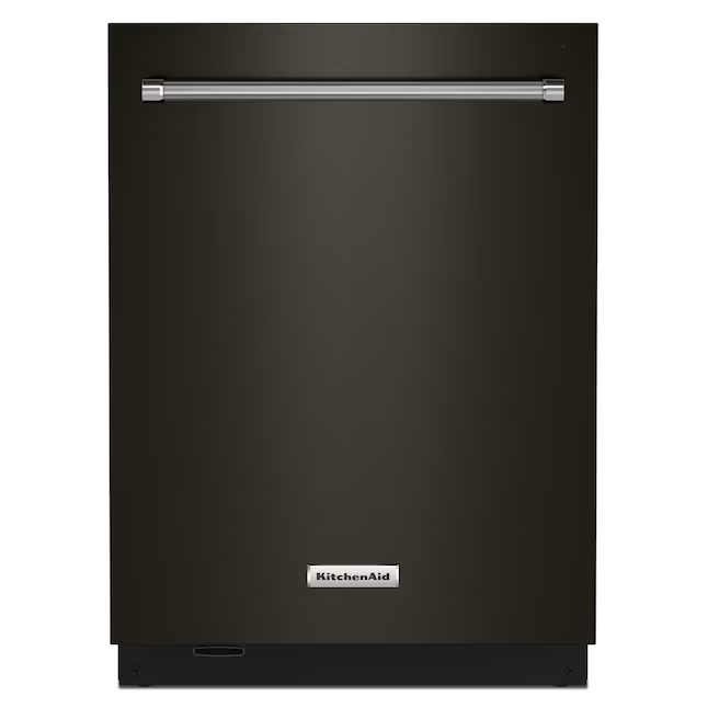 KitchenAid FREEFLEX With Third Rack Top Control 24-in Built-In Dishwasher Third Rack Black Stainless Steel with Printshield Finish , 44-dBA - KDTM604KBS