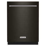 KitchenAid FREEFLEX With Third Rack Top Control 24-in Built-In Dishwasher Third Rack Black Stainless Steel with Printshield Finish , 44-dBA - KDTM604KBS