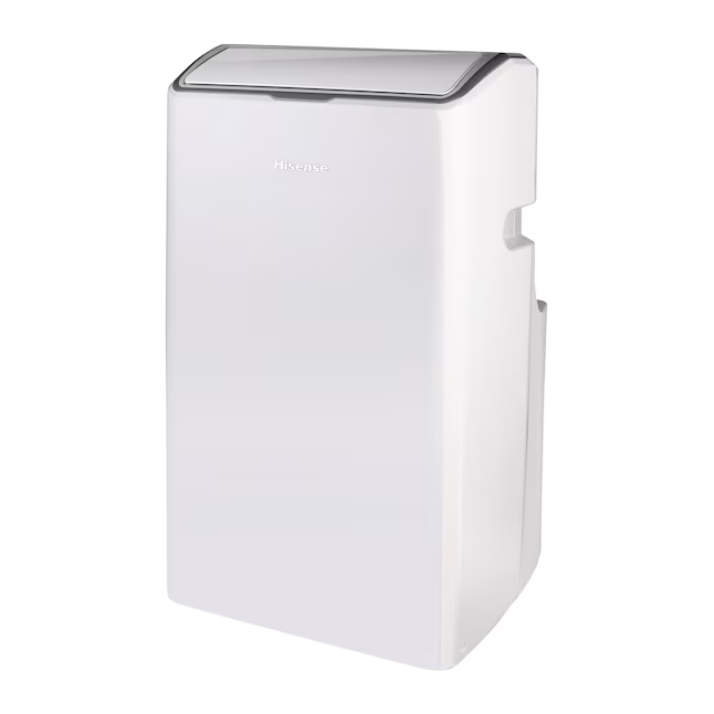 Hisense 12000-BTU DOE 115-Volt White Vented Wi-Fi enabled Portable Air Conditioner with Remote Cools 550-sq ft - AP1222CW1W