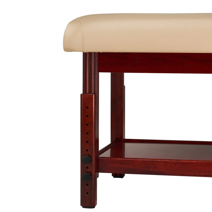 Master Massage 31" SPAMASTER Stationary Massage Table Memory Foam Package with Lift Back Action - 67235