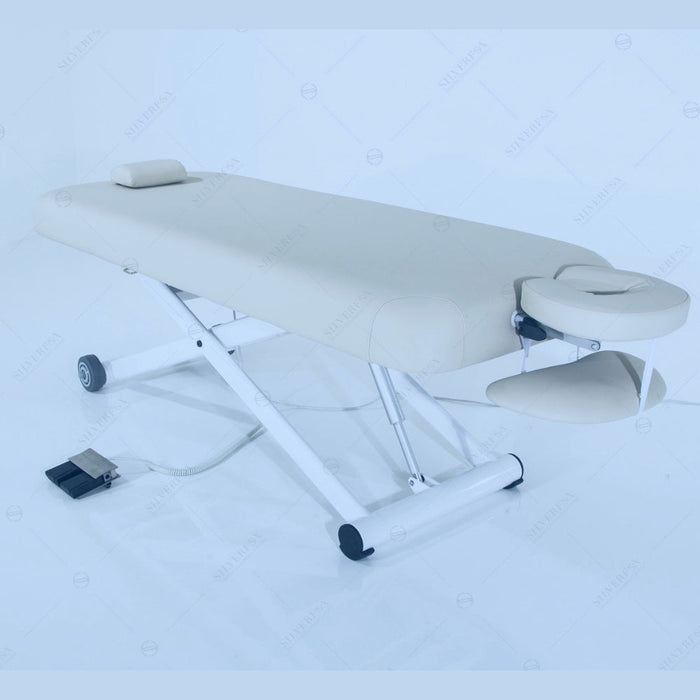 Silver Fox Flat Electric Massage Table, Beige - 2274