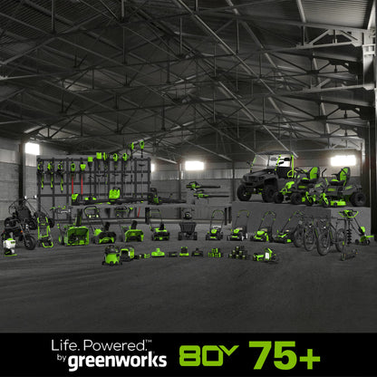Greenworks 80V 21" Cordless Battery Brushless Self-Propelled Mower 3pc Combo Kit w/ 4.0Ah Battery & Rapid Charger - 1356502