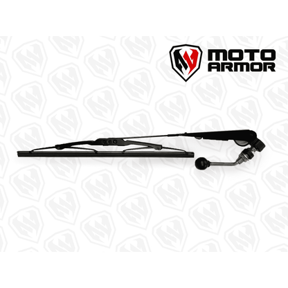 Moto Armor Polaris RZR Pro XP / Turbo R Glass Windshield - MA-RZPRO-WS-GLS-BLK-C-Y