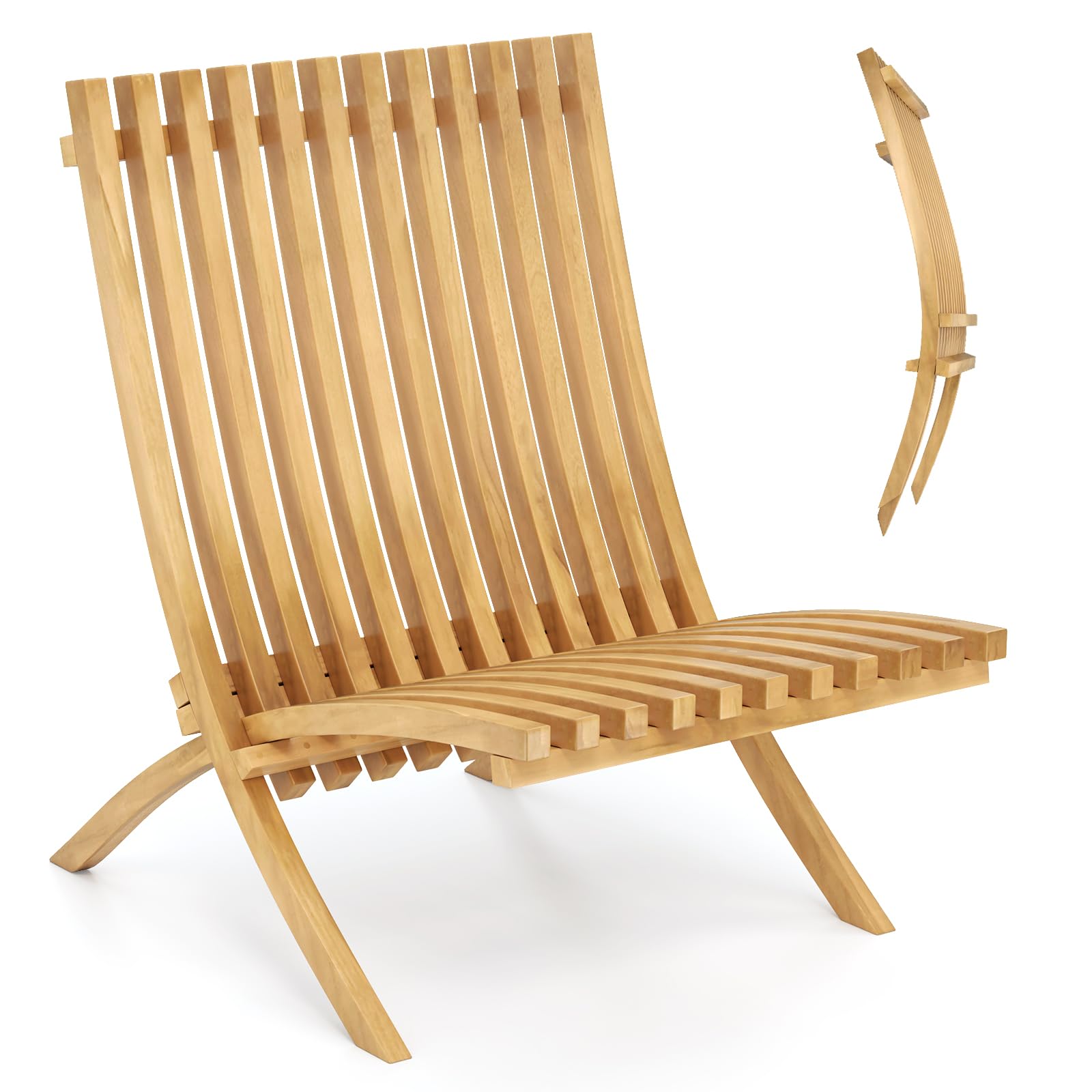 Tangkula Folding Patio Chair - 2*JV12299