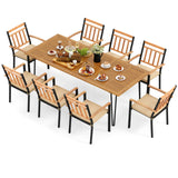 Tangkula 9 Pieces Patio Dining Set - HW72245+4*HW72102