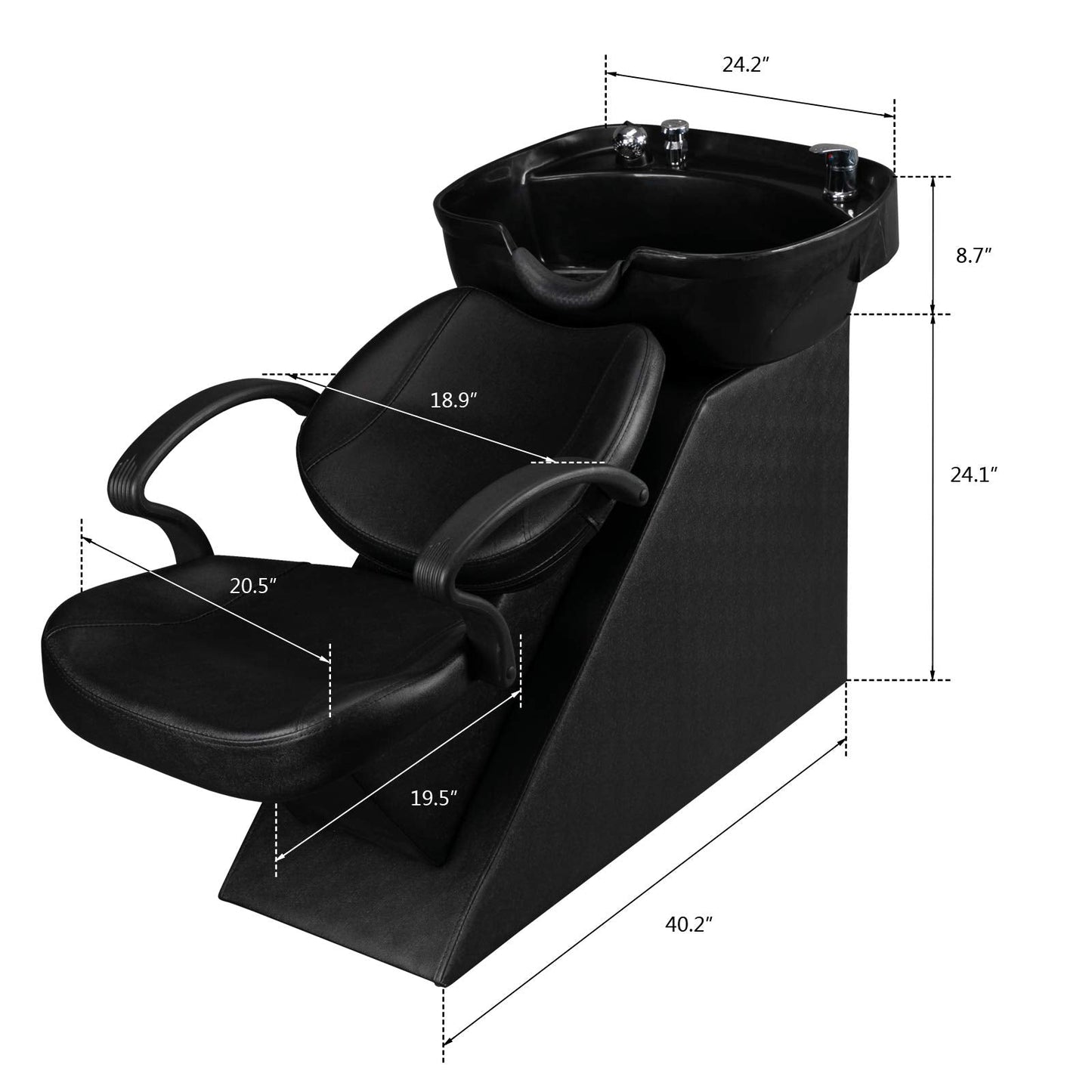 OmySalon 1 Operator Basic Barber Package Black - BP2-1B