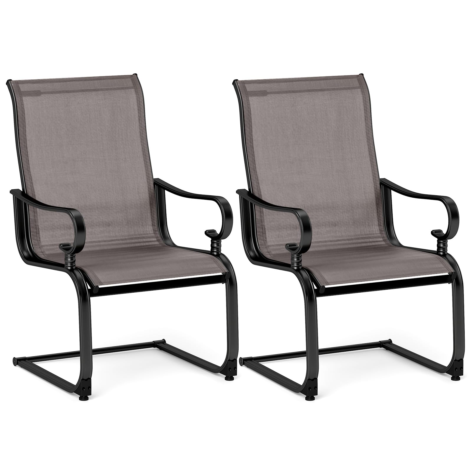 Tangkula Set of 2/4 Patio Chairs - 2*NP11995CF-2