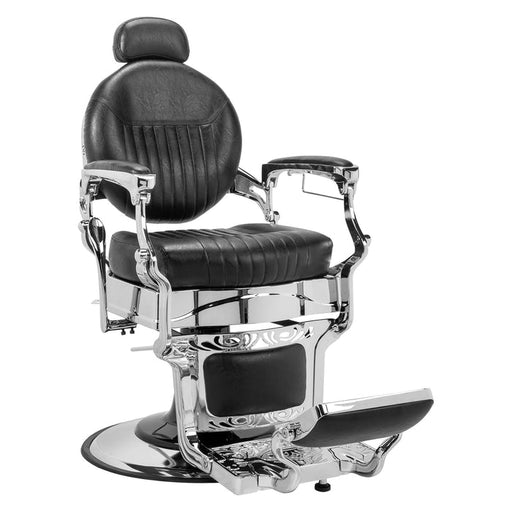 OmySalon PH441 Vintage Style Heavy Duty Hydraulic Recline Barber Chair - G59000441+G59000442