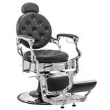 OmySalon BC1101 Vintage Style Heavy Duty Hydraulic Recline Barber Chair - G59000066+G59000068