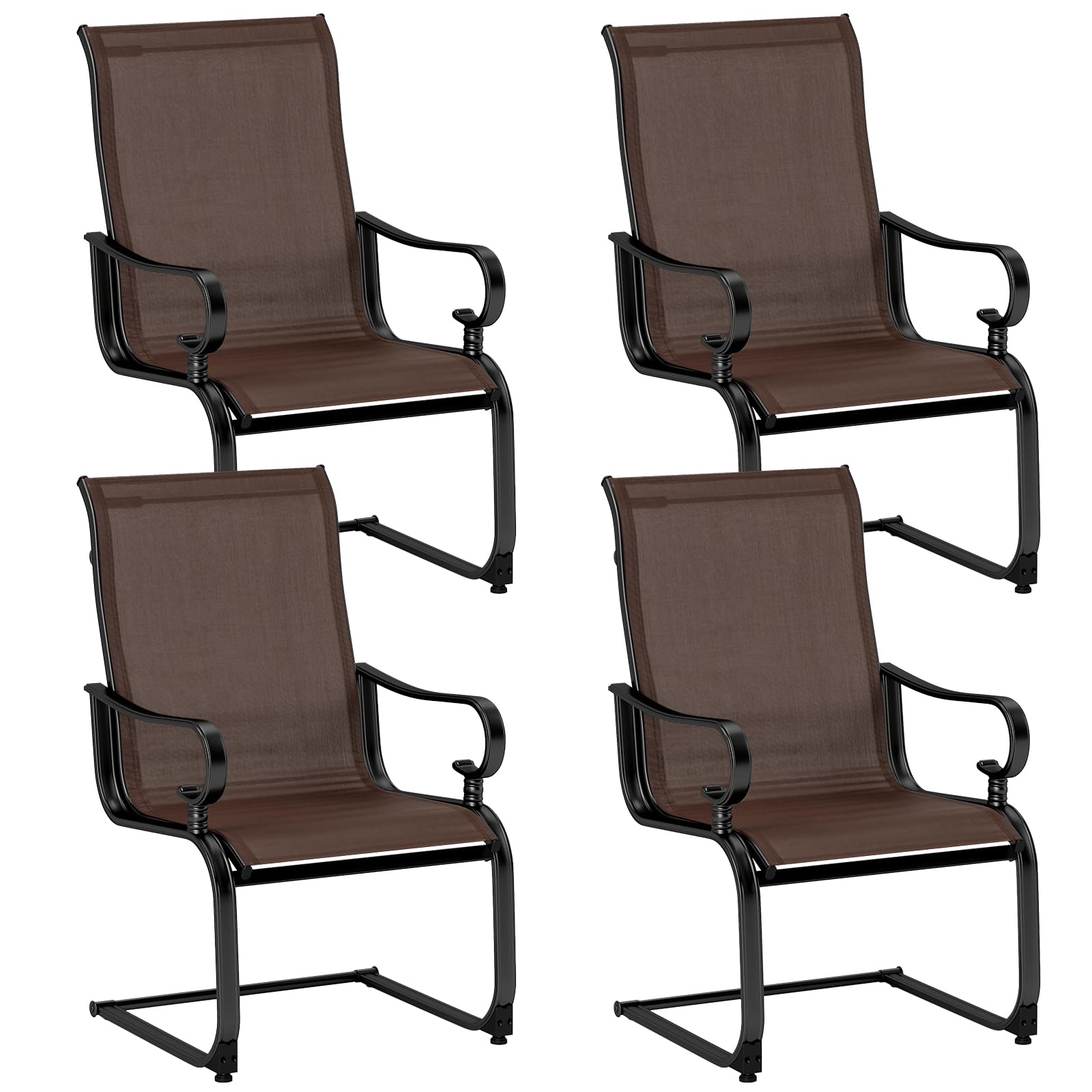 Tangkula Set of 2/4 Patio Chairs - 2*NP11995CF-2