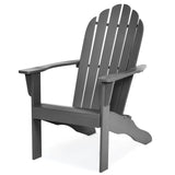 Tangkula Adirondack Chair,  for Patio Deck Lawn Backyard, Garden Adirondack Furniture - 4*OP70302GR