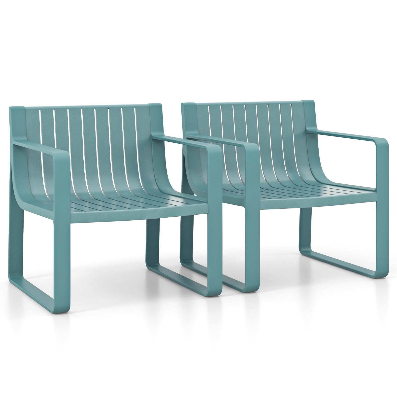 Tangkula Patio Chairs Set of 2/4 - 2*NP11948WH-2