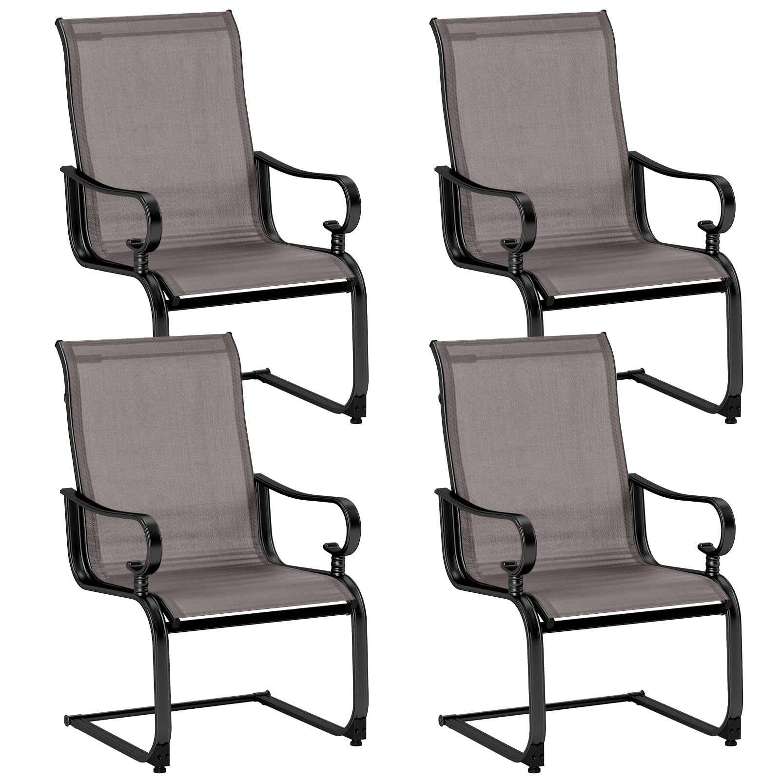 Tangkula Set of 2/4 Patio Chairs - 2*NP11995CF-2