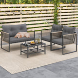 Tangkula 4/8 Pieces Patio Furniture Set - 2*NP12005GR+