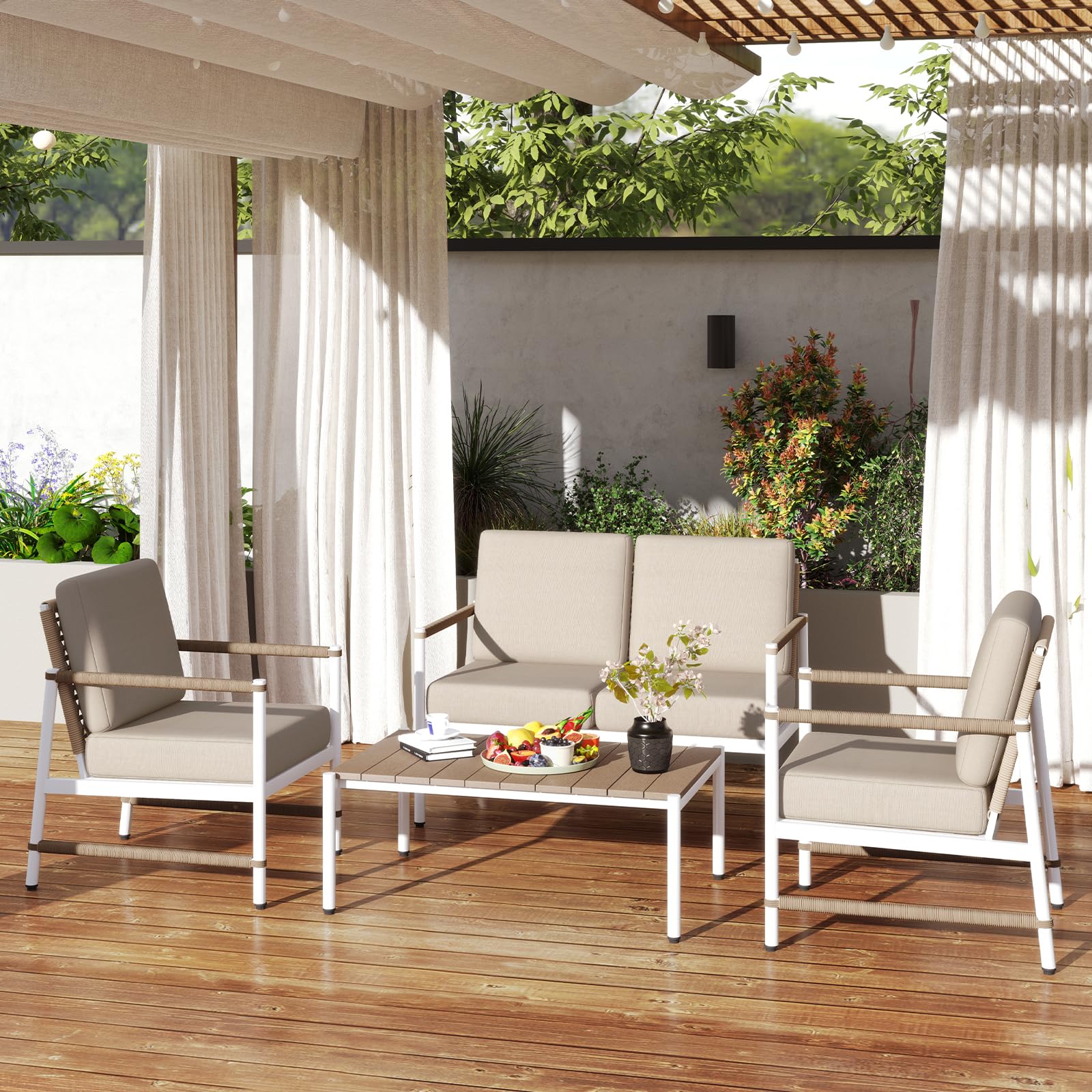 Tangkula 4/8 Pieces Patio Furniture Set - NP11964GR+