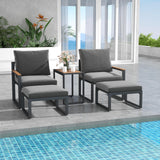 Tangkula 5 Pieces Patio Furniture Set - NP11787GR+