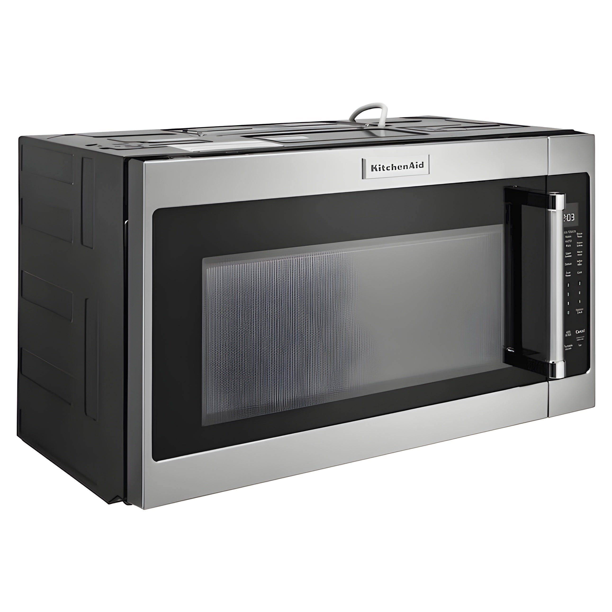 KitchenAid 2-cu ft 1000-Watt Over-the-Range Microwave with Sensor Cooking -KMHS120KPS