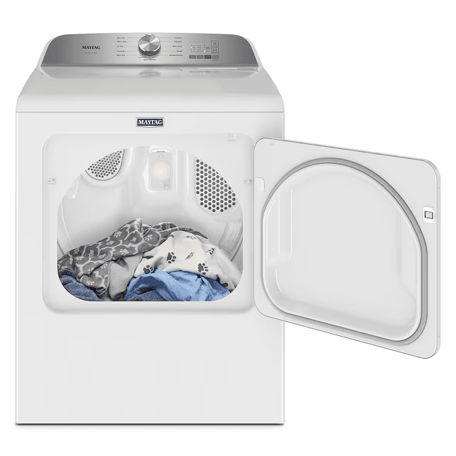 Maytag Pet Pro 7-cu ft Steam Cycle Electric Dryer White - MED6500MW