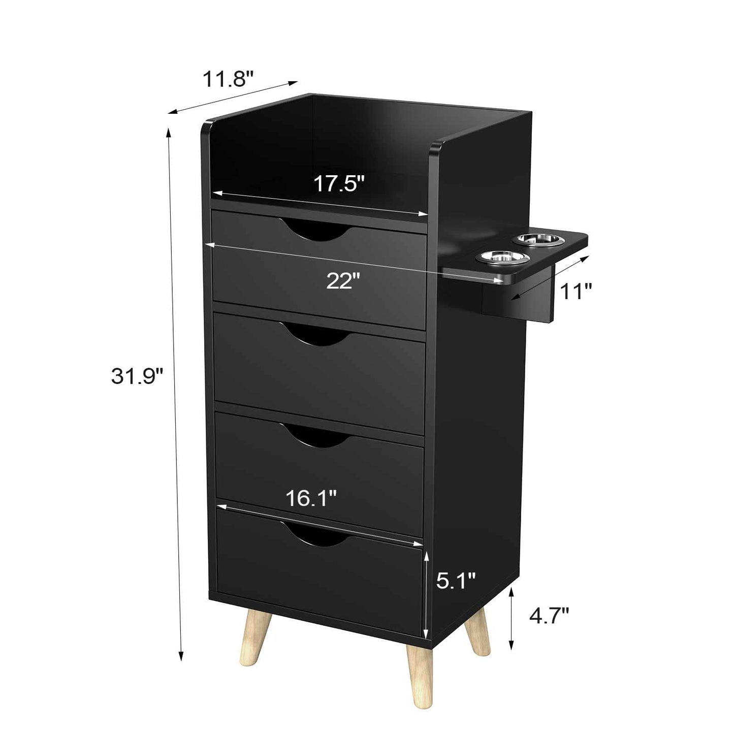 OmySalon 1 Operator Basic Barber Package Black - BP2-1B