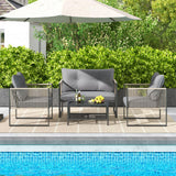 Tangkula 4/8 Pieces Patio Furniture Set - 2*NP12005GR+