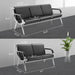 OmySalon C8 Waiting Room Reception Bench with Backrest & Armrest for Beauty Barber Salon SPA Clinic Office Airport Bank - G44000025+G44000026+G44000027+G44000028