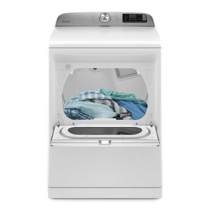 Maytag Smart Capable 7.4-Cu Ft Steam Cycle Smart Electric Dryer White Energy Star - MED7230HW