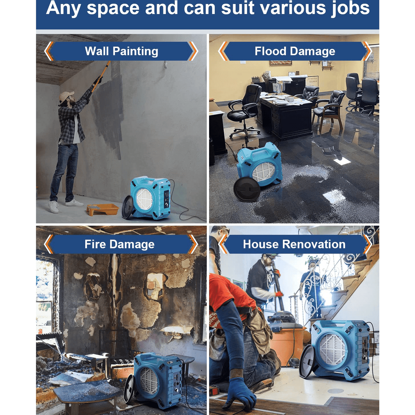 AlorAir PureAiro HEPA Pro 870 Air Scrubber - HEPA Pro 870