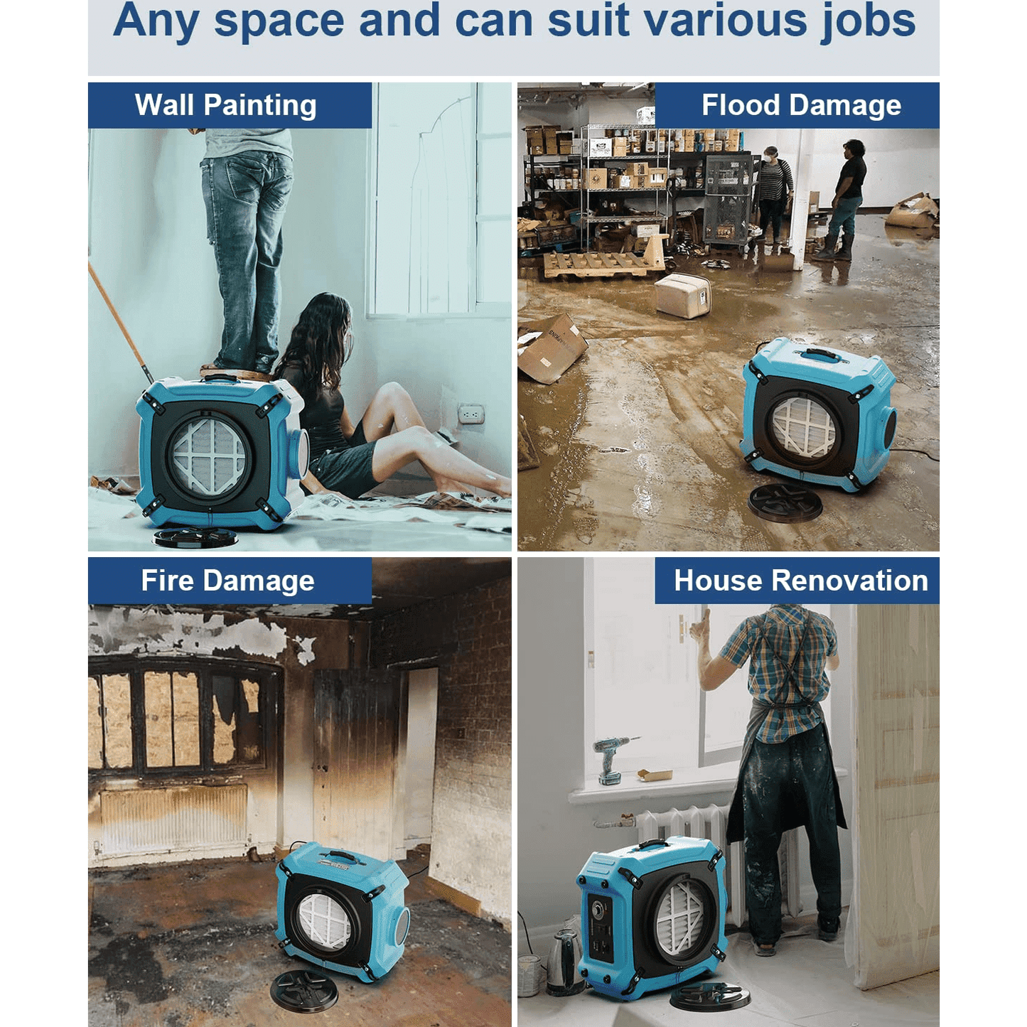 ALORAIR PureAiro HEPA Max 870 Air Scrubber - HEPA Max 870