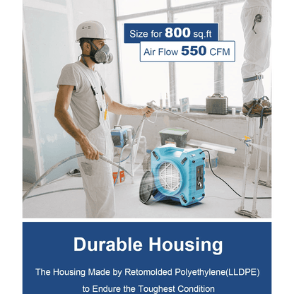 AlorAir PureAiro HEPA Pro 870 Air Scrubber - HEPA Pro 870