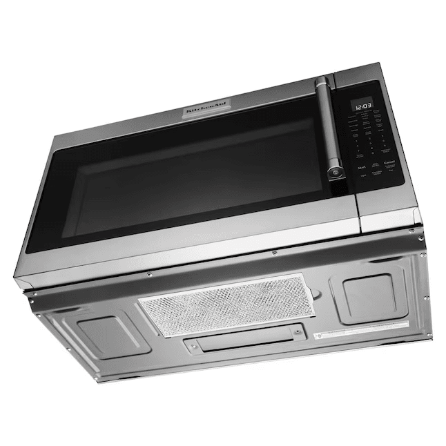 KitchenAid 2-cu ft 1000-Watt Over-the-Range Microwave with Sensor Cooking -KMHS120KPS