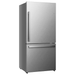 Hisense 17.2-cu ft Counter-depth Bottom-Freezer Refrigerator Fingerprint Resistant Stainless Steel ENERGY STAR - HRB171N6ASE