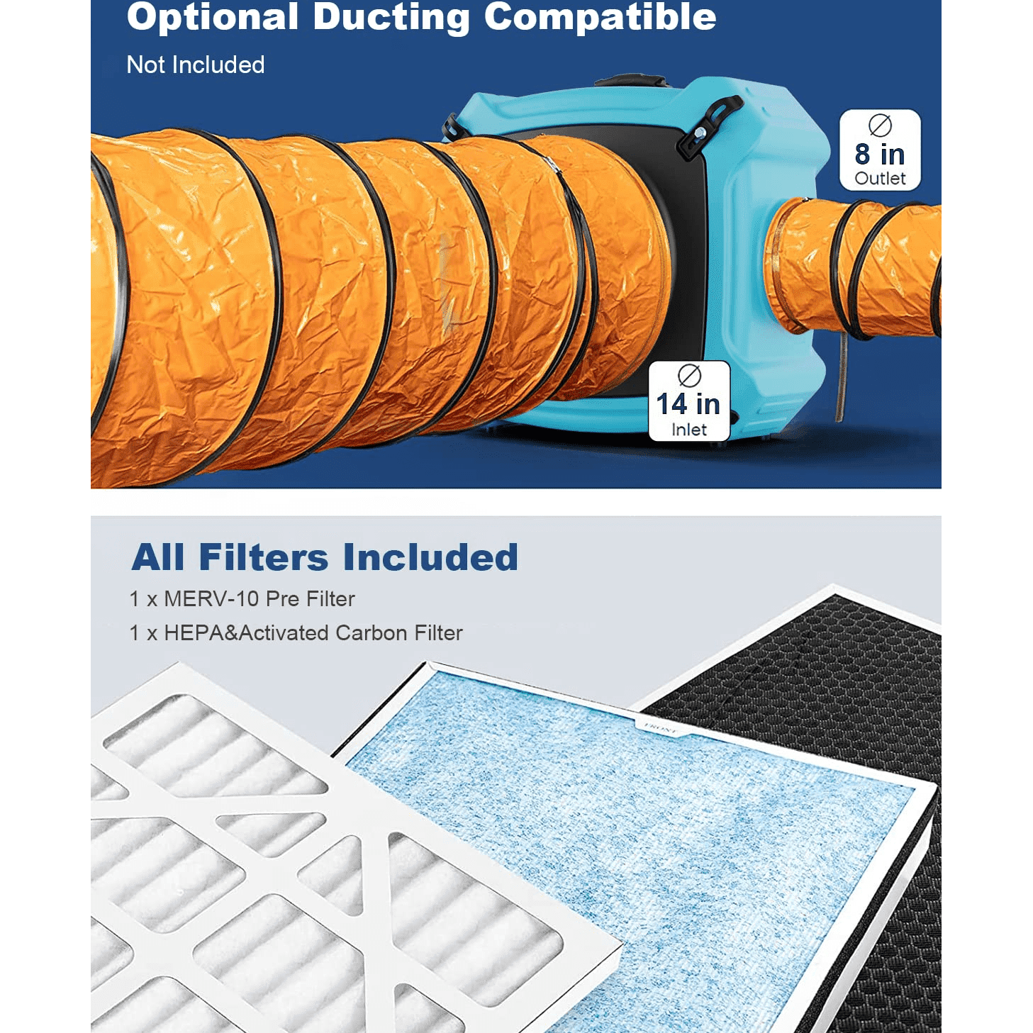 ALORAIR PureAiro HEPA Max 870 Air Scrubber - HEPA Max 870