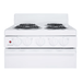 Holiday 20-in 4 Burners 2.4-cu ft Freestanding Electric Range White - EAK10MOO