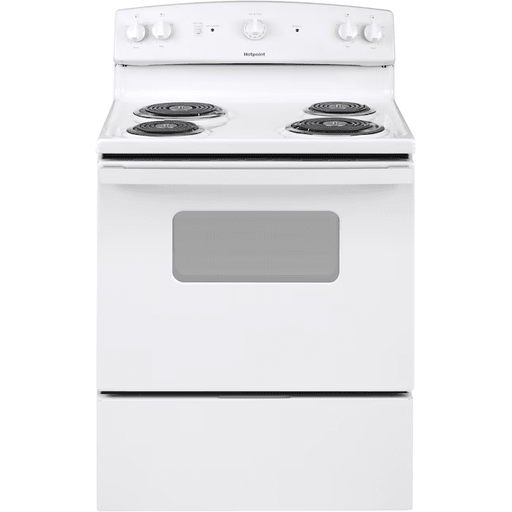 Hotpoint 30-in 4 Burners 5-cu ft Freestanding Electric Range White - RBS330DRWW