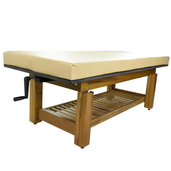 Touch America Solterra Teak Indoor / Outdoor Massage Table - 11710