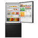 Hisense 17.2-cu ft Counter-depth Bottom-Freezer Refrigerator Black Metallic Steel ENERGY STAR - HRB171N6ABE