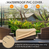 Tangkula 8 Piece Outdoor Wicker Sofa Set, Patio Rattan Conversation Set - NP10261CF+HW67937WHA+