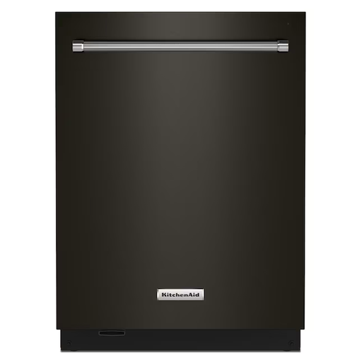 KitchenAid FREEFLEX With Third Rack Top Control 24-in Built-In Dishwasher Third Rack Black Stainless Steel with Printshield Finish , 44-dBA - KDTM604KBS