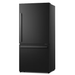 Hisense 17.2-cu ft Counter-depth Bottom-Freezer Refrigerator Black Metallic Steel ENERGY STAR - HRB171N6ABE