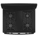 Hotpoint 30-in 4 Burners 4.8-cu ft Freestanding Natural Gas Range Black - RGBS330DRBB