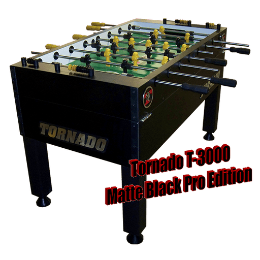 Tornado T3000 Foosball Table in Matte Black