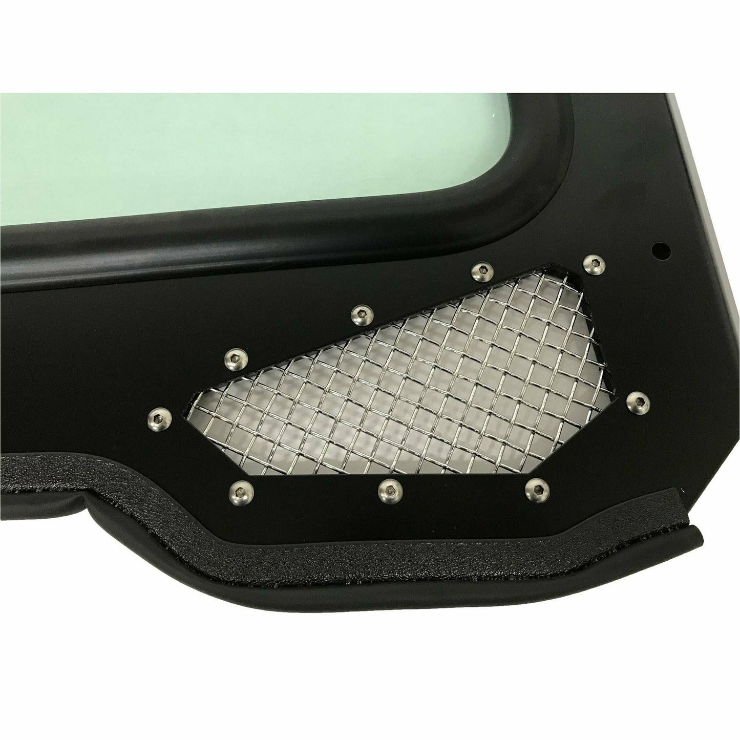 Moto Armor Polaris RZR (2014-2018) Glass Windshield for CageWRX Baja Spec Cage - MA-CWBJ1K-WS-GLS-BLK-C-N