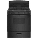 Hotpoint 30-in 4 Burners 4.8-cu ft Freestanding Natural Gas Range Black - RGBS330DRBB