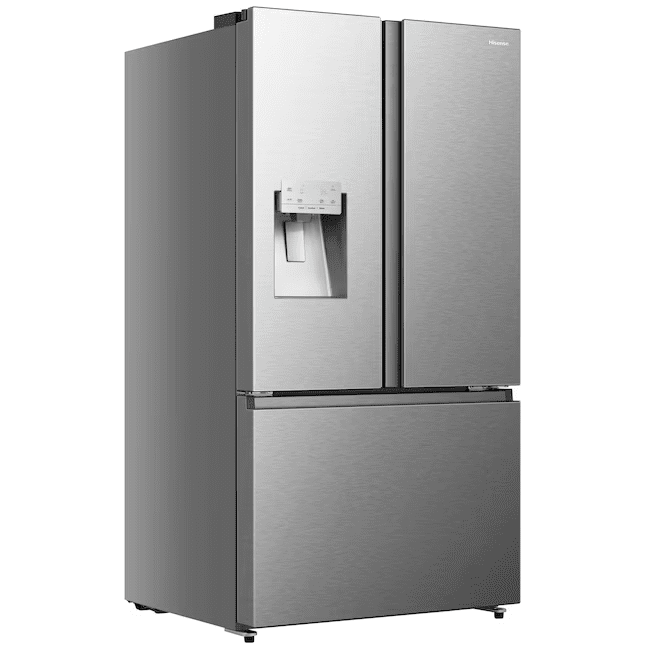 Hisense 25.4-cu ft French Door Refrigerator with Dual Ice Maker, Water and Ice Dispenser Fingerprint Resistant Stainless Steel ENERGY STAR - HRF254N6DSE