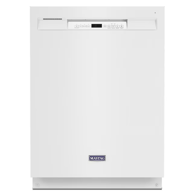 Maytag Front Control 24-in Built-In Dishwasher White , 50-dBA - MDB4949SKW